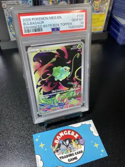 2025 Pokemon Mega Evolutions Bulbasaur stamped 133/132 PSA 10 - Image 3