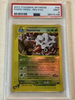 2003 Pokemon Skyridge Forretress-reverse Foil PSA Graded 9 Mint 56/144 - Image 1