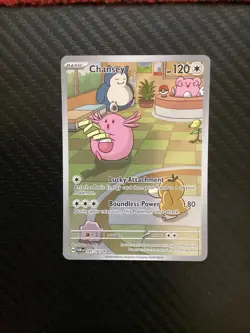 Chansey 187/167 - Pokemon Twilight Masquerade Illustration Rare - NM Near Mint - Image 1