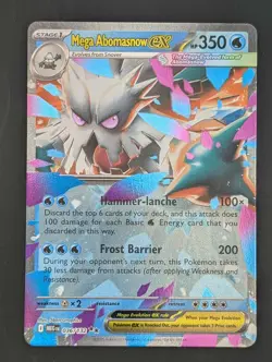 2025 Pokemon Mega Evolution Double Rare Mega Abomasnow EX #36/132 RR - Image 1