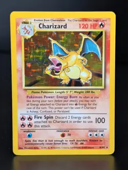 CHARIZARD 4/102 1999 BASE SET POKEMON CARD HOLO EBAY AUTHENTICATED - Image 1