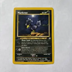 Murkrow neo genesis 1st edition 24/111 MP Pokemon TCG WOTC - Image 1