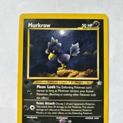 Murkrow neo genesis 1st edition 24/111 MP Pokemon TCG WOTC - Image 2