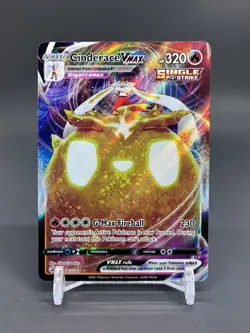 Pokemon TCG Cinderace VMAX Fusion Strike 045/264 Holo Ultra Rare - Image 1