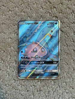 Pokemon Sun And Moon Base Set Lapras GX Full Art 139/149 NM - Image 1