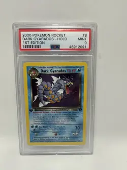 2000 Pokemon Rocket Dark gyarados-holo 1st edition #8 PSA 9 mint - Image 1