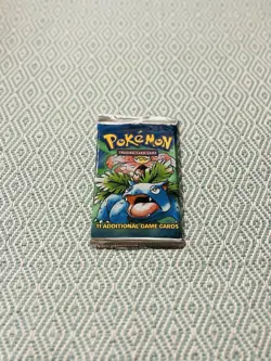 21.08g HeavyU Wizards of the Coast Pokemon Base Set Booster Pack 1999 Vintage 742818061582 - Image 1