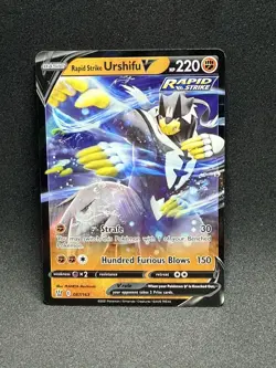 (NM/Mint) Rapid Strike Urshifu V 087/163 Ultra Rare SWSH05: Battle Style Pokemon - Image 1