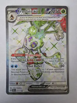 Pokemon TCG: Froslass EX 217/182 HOLO Ultra Rare Full Art Paradox Rift NM - Image 1