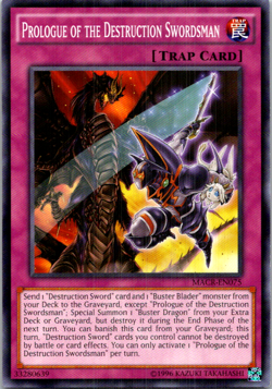Prologue of the Destruction Swordsman MACR-EN075 Yu-Gi-Oh! Unlimited Light Play - Image 1