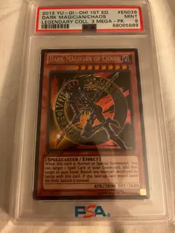 YuGiOh! Dark Magician of Chaos - LCYW-EN026 - Secret Rare - 1st Edition - PSA 9 - Image 1