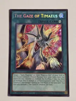The Gaze of Timaeus MZMU-EN013 Secret Rare Yugioh Maze of Muertos 1st Edition NM - Image 1