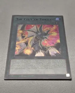 The Gaze of Timaeus MZMU-EN013 Secret Rare Yugioh Maze of Muertos 1st Edition NM - Image 3