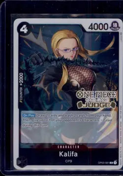 Kalifa (Judge Pack Vol. 2) OP03-081 One Piece Promotion Cards Foil - Image 1