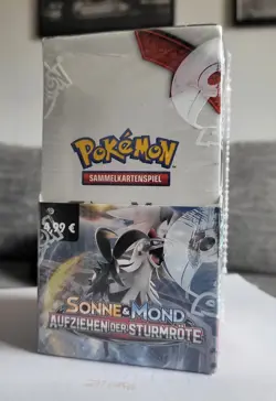Sonne & Mond Aufziehen der Sturmrote 18er Booster Box Display OVP - Pokemon TCG - Image 1