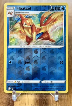Floatzel 023/072 Reverse Holo Shining Fates Pokemon Card NM - Image 1