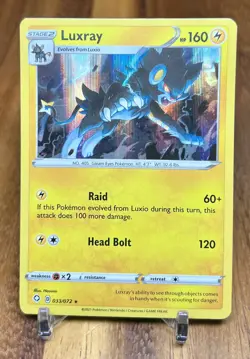 Luxray 033/072 Holo Shining Fates Pokemon Card NM - Image 1