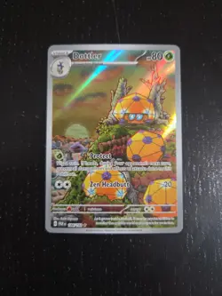 Pokemon TCG Dottler Illustration Rare Card 184/182 Sv04: Paradox Rift Holo - Image 1