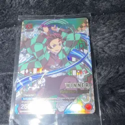 Union Arena Demon Slayer Winner Tanjiro Kamado Character Card Holo 25 Bandai En… - Image 1