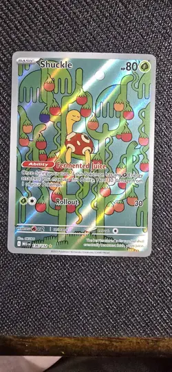 Pokemon TCG Shuckle Full Art Mega Evolutions Illustration Rare Card 136/132 - Image 1