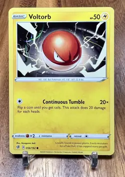 Voltorb 056/192 Non Holo Rebel Clash Pokemon Card NM - Image 1
