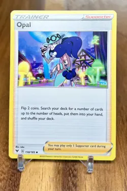 Opal 158/185 Non Holo Uncommon Vivid Voltage Trainer Pokemon Card NM - Image 1