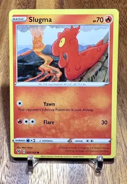Slugma 027/185 Non Holo Common Vivid Voltage Pokemon Card NM - Image 1