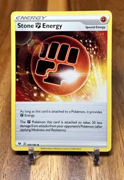 Stone Energy 164/185 Non Holo Vivid Voltage Energy Pokemon Card NM - Image 1