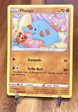 Phanpy 086/185 Non Holo Common Vivid Voltage Pokemon Card NM - Image 1