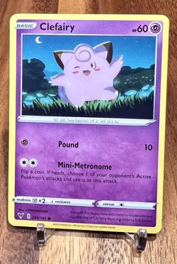 Clefairy 063/185 Non Holo Common Vivid Voltage Pokemon Card NM - Image 1