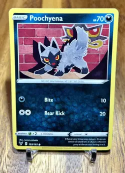 Poochyena 103/185 Non Holo Vivid Voltage Pokemon Card NM - Image 1