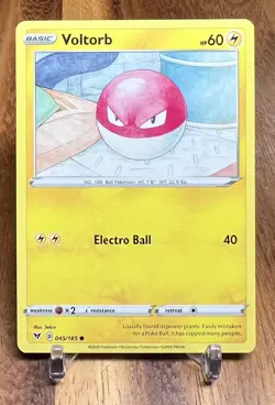Voltorb 045/185 Non Holo Vivid Voltage Pokemon Card NM - Image 1