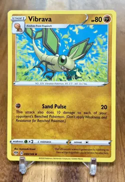 Vibrava 090/189 Non Holo Uncommon Darkness Ablaze Pokemon Card NM - Image 1