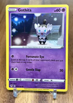 Gothita 073/189 Non Holo Darkness Ablaze Pokemon Card NM - Image 1