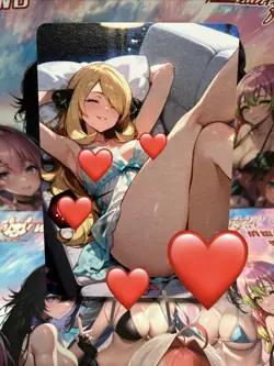 Matte Beautiful Waifu Handmade Card Goddess Story CCG Anime Double Sided - Image 1