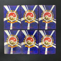 Jungle 1997 Normal Card Set of 6 Japanese Pokemon Card Old Back s007396 - Image 2