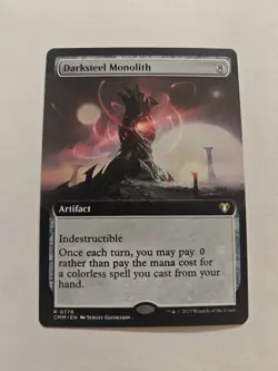MTG Darksteel Monolith - Extended Art, English Commander Masters - Image 1