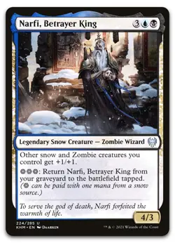 Narfi, Betrayer King #224 (NM) Kaldheim KHM Magic MTG - Image 1