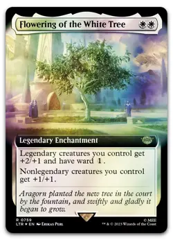 Flowering of the White Tree (Extended Art) (Surge Foil) NM Lord of the Rings - Image 1