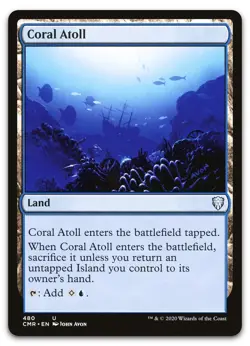 Coral Atoll #480 (NM) Commander Legends CMR Magic MTG - Image 1