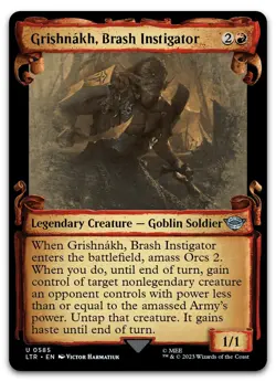 Grishnakh, Brash Instigator (Showcase Scrolls) #585 NM Lord of the Rings - Image 1
