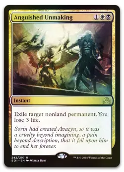 Anguished Unmaking #242 (Foil) (NM) Shadows over Innistrad SOI Magic MTG - Image 1