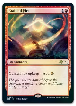Braid of Fire (1247) #1247 (Foil) (NM) Secret Lair Drop SLD Magic MTG - Image 1
