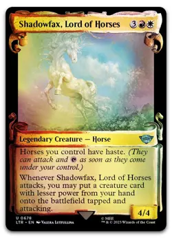 Shadowfax, Lord of Horses (Showcase Scrolls) #678 (Foil) NM Lord of the Rings - Image 1