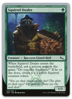 Squirrel Dealer #123 (LP) Unstable UST Magic MTG - Image 1