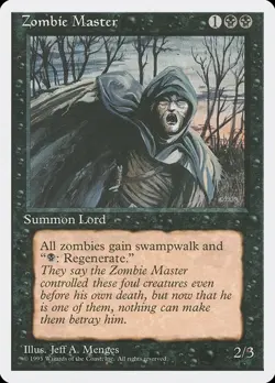 4th Edition MTG 1 Zombie Master Magic - Image 1