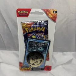 Pokemon Scarlet And Violet/ Surging Sparks Booster Pack With Coin - Wooper - Image 1