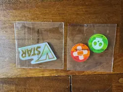 Pokemon VSTAR TCG Acrylic Token Marker Damage Counters and Dice Set - Image 1