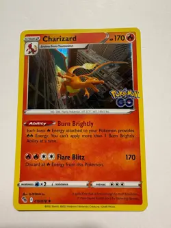 Charizard Holo Rare Pokemon GO 010/078 NM - Image 1