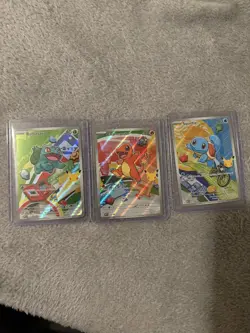 Pokemon TCG First Partner Illustration Collection Series 1 Kanto GEN 1 Starters - Image 1